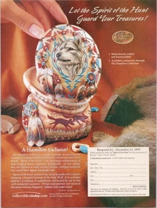 Hamilton Collection Spirit of the Hunt Sculptural Keepsake Box 1998 - Bild 1 von 1