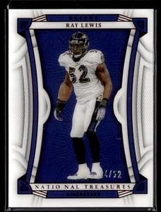 Panini National Treasures Red Ray Lewis 2022/52 Baltimore Ravens #30 - Imagen 1 de 2