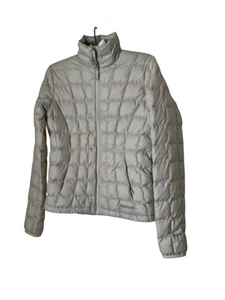 Marton 600 Fill Gray Quilted Puffer Jacket Women’s Size XS Standup Collar - Picture 1 of 7