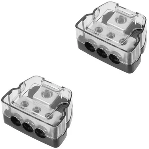 Blocco Distribuzione Fusibili Auto Hifi Multipresa Giunzione 2 Pezzi - Foto 1 di 12