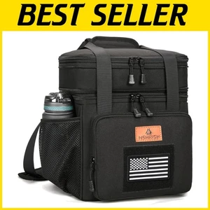 Expandable Tactical Lunch Box: Insulated Cooler Bag with Dual Deck Capacity - Picture 1 of 8