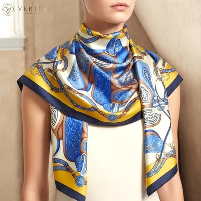 RARO VINTAGE HERMES Bufanda de Seda "Festival" Carre 90 diseñado por Henri... - Imagen 1 de 4