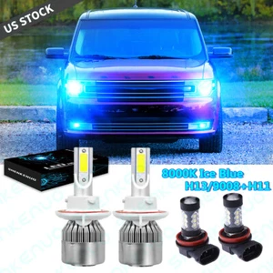 Kit combinado de faros LED altos/bajos + faros antiniebla 8000K para Ford Flex 2009-2018 - Imagen 1 de 11
