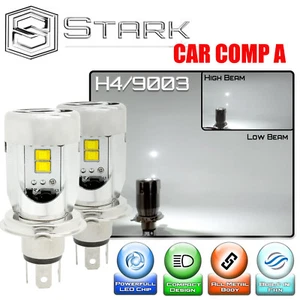 50W 5600LM New Flip Chip LED Direct Headlight Bulbs Dual Hi / Lo - H4 HB2 9003 - Picture 1 of 7