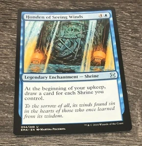 MTG Eternal Masters - 1x Honden of Seeing Winds - NM - Picture 1 of 2