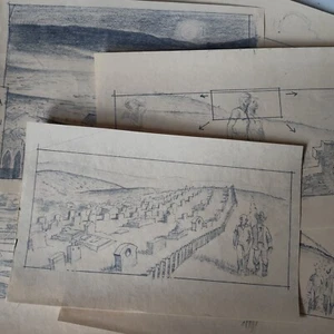 POLTERGEIST STORY BOARD PELÍCULA STAT CARL ALDANA PRODUCCIÓN ARTE IMPRESO 9 PÁGINAS - Imagen 1 de 9
