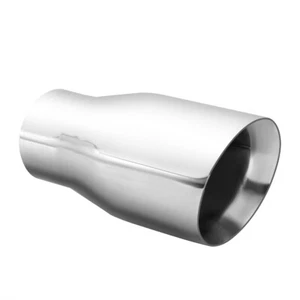 Double Wall Exhaust Tip Stainless Steel Muffler Pipe 2.5" ID x 3.5"OD x 7"L - Picture 1 of 6