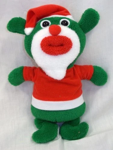 SingAMaJigs Muñeca de Peluche de Papá Noel Figura de Navidad VERDE con Traje de Papá Noel RETIRADO NUEVO CON ETIQUETAS Foto 1 de 1
