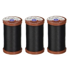 (3 Pack) COATS & CLARK Extra Strong Upholstery Thread 150-Yard Black S964-0900 - Picture 1 of 4
