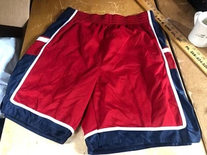 Vtg 90s FILA Red White Navy Blue Athletic Shorts Mens XL 38 Classic NO POCKETS - Picture 1 of 13