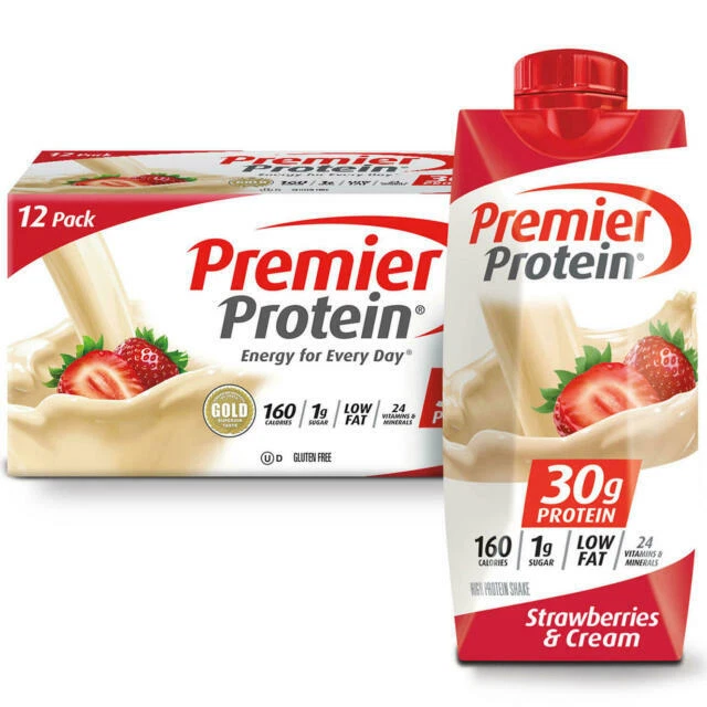 Premier Protein Protein Shake Strawberry Cream 132 Oz - 12 Pack