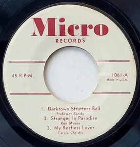 Rare Micro Label Comp 45 EP 1950s Boston Jazz Vocal Pop Preston Sandiford - HEAR - Picture 1 of 2
