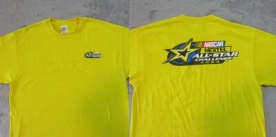 Vintage NASCAR Nextel All-Star Challenge Shirt Men Large Yellow Blue Racing 2004 Foto 1 de 4