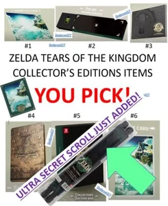 Legend of Zelda Tears the Kingdom Collectors Edition - Pins Steel Book Art Box - Picture 1 of 11