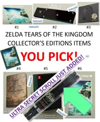 Legend of Zelda Tears the Kingdom Collectors Edition - Pins Steel Book Art Box - Image 1 of 4