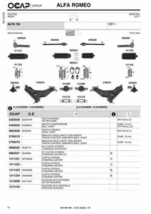KIT BRACCI AVANTRENO ANT PER ALFA ROMEO 164 DAL 1987 - Picture 1 of 1
