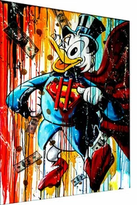 Pop Art Donald Duck Comic Leinwand Bilder Wandbilder - Hochwertiger Kunstdruck - Bild 1 von 8