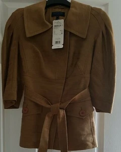 Escada Sport KurzJack Jacket Short Blazer w/ Belt Camel Size 38 Style 64016 - Picture 1 of 7