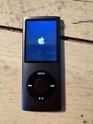 Apple iPod Nano 4th Gen BLACK 8GB CLEAN BAD BATTERY