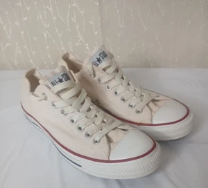 Converse All Star Men Sz 8.5 Women Sz 10.5 Light Beige  Low Top Sneaker - Picture 1 of 22