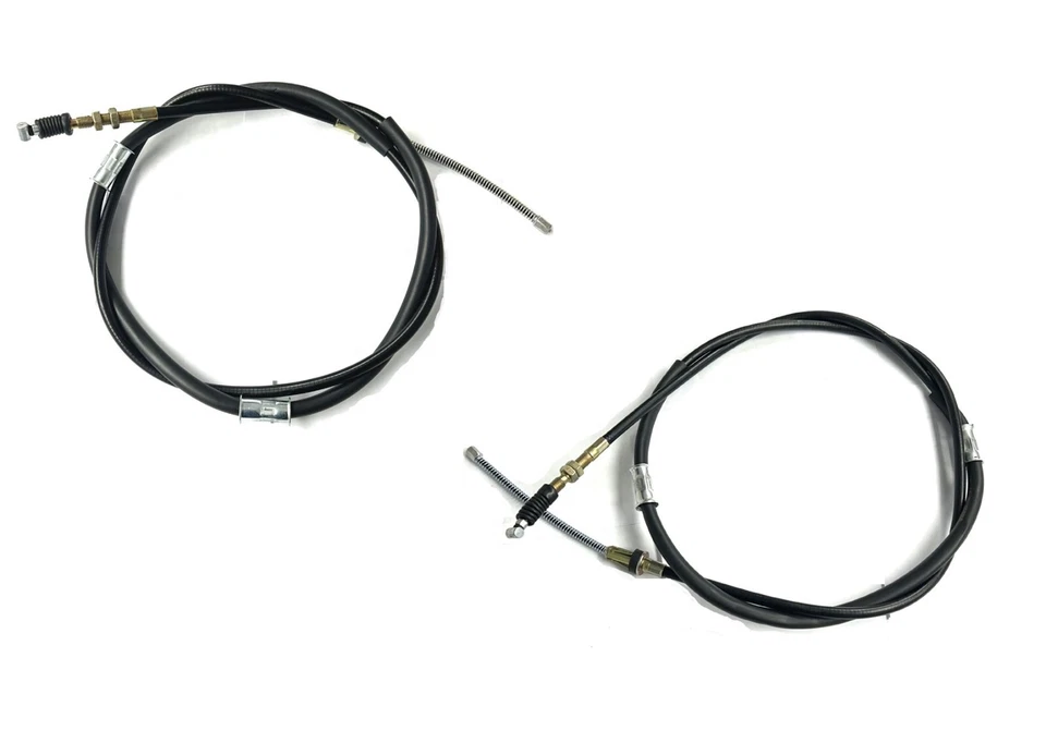 FOR DAIHATSU FOURTRAK ROCKY F75 2.8D REAR PARKING BRAKE CABLES L-197+200CM 84-93 - Image 1 of 1