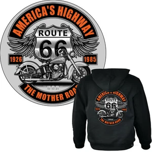 Chaqueta de motorista con capucha sudadera con capucha motocicleta clásica *4282 negro - Imagen 1 de 5