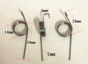New 10pcs Wire diameter 1mm Pagoda spring torsion spring 1*14*4 - Picture 1 of 4