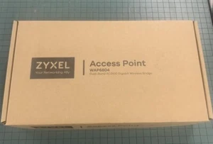 NEW! Zyxel Dual-Band Gigabit Access Point- Wi-Fi Extender Model WAP6804 - Picture 1 of 4