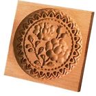 Cookie Cutter Molds Wooden Gingerbread Cookie Mold Carved Shortbread Mold