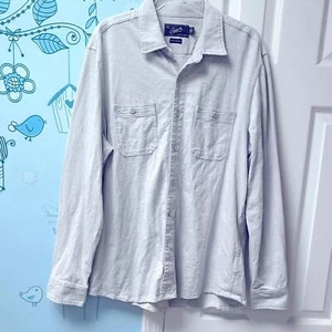 Grayers Clothiers 100% Cotton Buttons Down Two Pockets Gray Shirt Men's Size L ! - Picture 1 of 11
