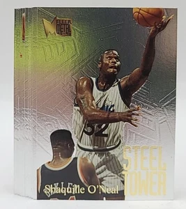 1995-96 Fleer Metal Basketball Steel Towers Complete 10 Set Shaquille O'Neal - Bild 1 von 2