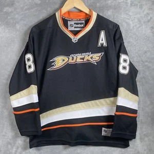 Reebok Anaheim Ducks Jersey Youth League/XL Black #8 Teemu Selanne 2007 CCM - Picture 1 of 18