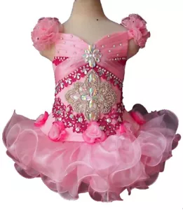 Jenniferwu Pageant Party Princess Birthday Dresses Tulle Tutu Dress for Girls - Picture 1 of 5