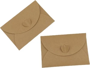 30 Mini-Umschläge mit Karten im Vintage-Stil, Mini-Kraftpapier, Mini-Umschläge m - Bild 1 von 6