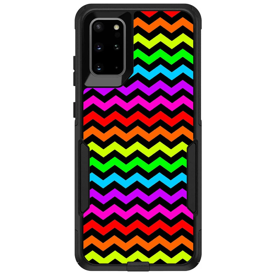 OtterBox Commuter for Galaxy S (Choose Model) Rainbow Black Chevron Stripe - Image 1 of 1