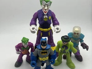 Hasbro DC  Playskool Heroes Lot ~ Joker~Riddler~Batman~Mr Freeze - Picture 1 of 15