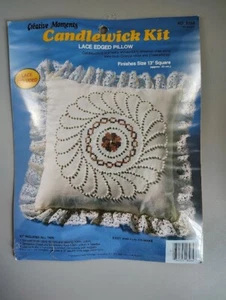 Candlewick Kit Lace Edged Pillow PiNWHEEL Creative Moments 8264 - Factory Sealed - Picture 1 of 4