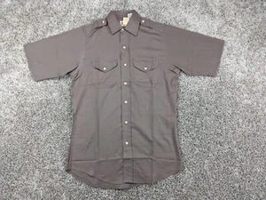 Camisa De Colección Banana Republic Para Hombre Pequeña Marrón Safari Campamento Senderismo SS Abotonada Nueva de Lote Antiguo - Imagen 1 de 12