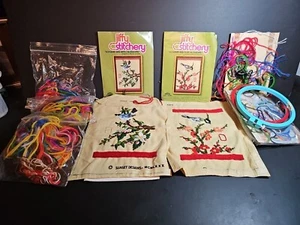 Jiffy Stitchery Lot - “Songbird & Plum Blossom” & "Songbird & Apple Blossom" - Picture 1 of 7