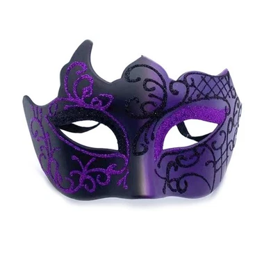 Cosplay Party Props Men Women Masquerade Eye Mask Halloween Costume Accessories↷ - Image 1 of 4