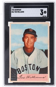 1954 Bowman Ted Williams #66A SGC 3 - Picture 1 of 2