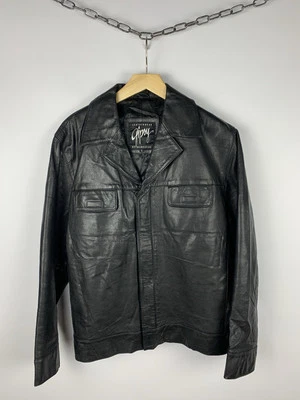 Chaqueta de Motociclista de Cuero Gitana Mauricio De Colección Para Hombre Talla L Negra Top Avant Garde Foto 1 de 4