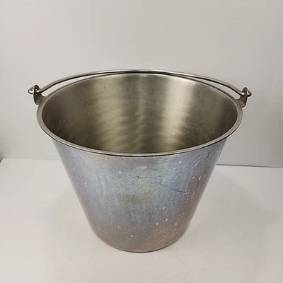 Cubo Vollrath de acero inoxidable de alta resistencia de 5 galones. Veterinario, leche, mascota, grado alimenticio Foto 1 de 4