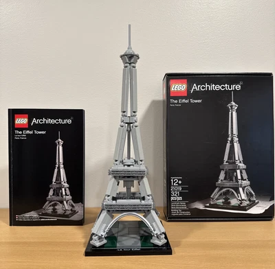 LEGO Architecture 21019 The Eiffel Tower 100% Complete 321 pcs/Manual/Box 2014 - Image 1 of 4