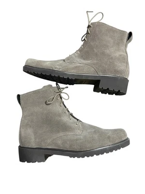 Botines Munro American "Finley" gamuza topo. Corbata cremallera frontal/lateral Xtralite 8,5 Foto 1 de 4