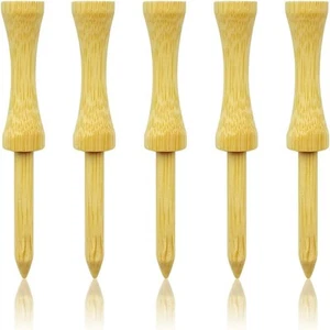 Step Down Golf Tees 2-1/8"or 2-3/4"or 3-1/4" 100 Count Wooden Golf Castle Tees - Picture 1 of 6