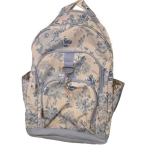 Zaino Pottery Barn Gear-Up LoveShackFancy blu damascato XLarge NO MONOGRAMMA! - Foto 1 di 11