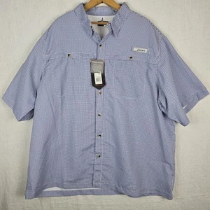 Habit 2XL XXL Shirt Solar Factor UPF 40+ Vented Outdoor Hiking Camping Gingham - Bild 1 von 11