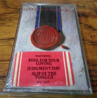 WHITESNAKE SLIP OF THE TONGUE CASSETTE TAPE BRAND NEW SEALED (1989 GEFFEN) - Image 1 of 3