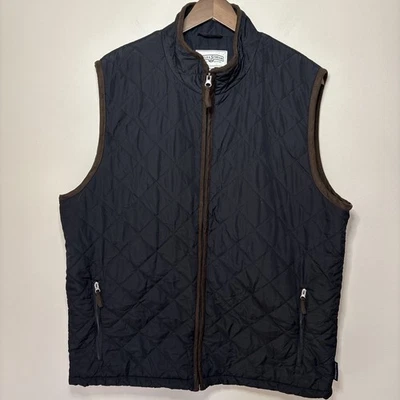 Field & Stream 男式全拉链户外绗缝松饼背心蓝色大号轻便 — 第 1/4 张图片